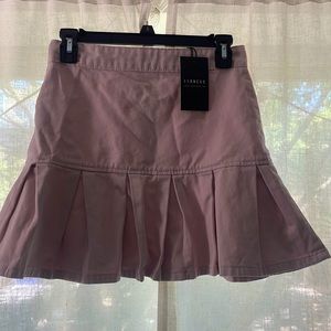 Rescue Me Pleat Mini Skirt Pink